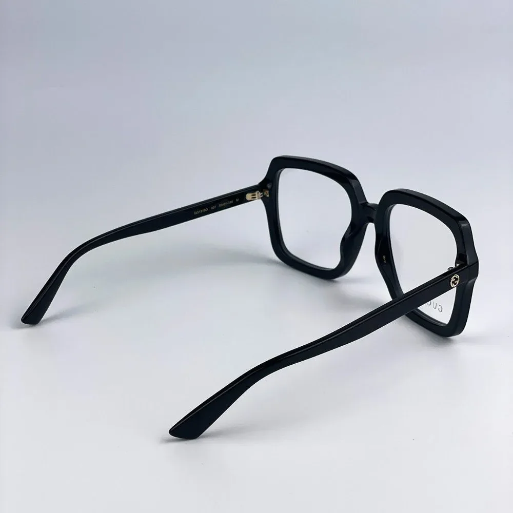 Gucci GG1318O 001 BRAND NEW Eyeglasses Black Square Women